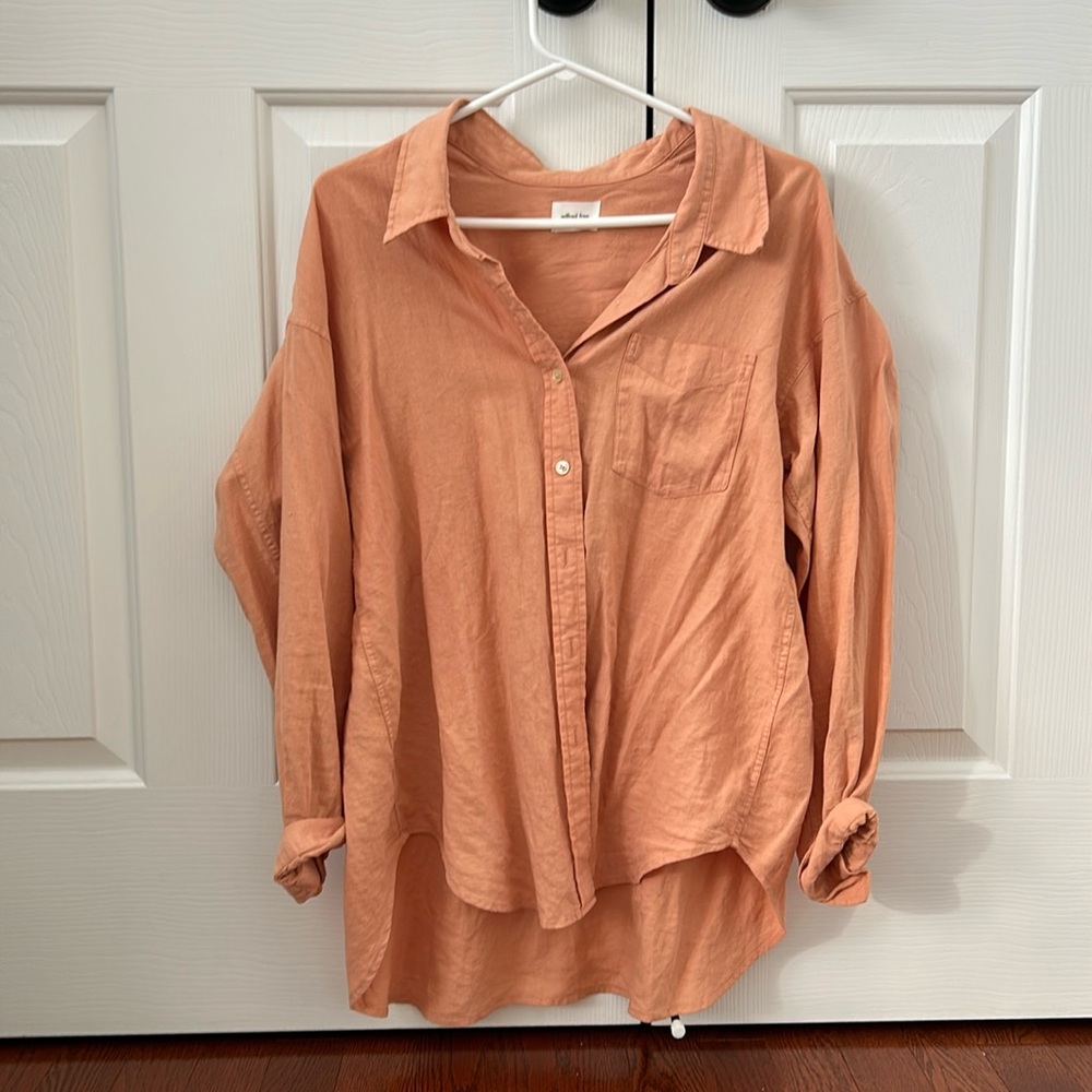 ARITZIA Wilfred Free relaxed linen shirt
